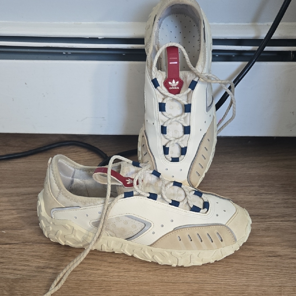 Adidas Atric23 Beige and Cream Athletic Shoes